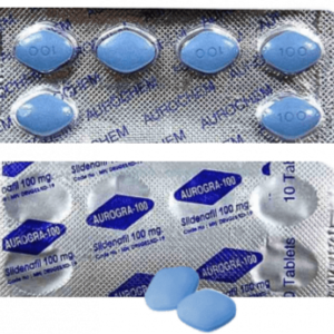 Generic Viagra Aurogra pills 100 mg Sildenafil tablets