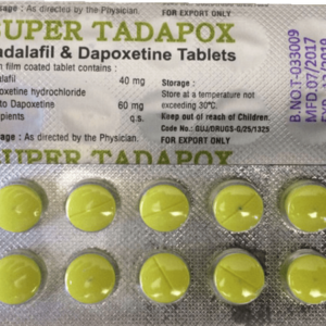 Super Tadapox (40mg Tadalafil & 60mg Dapoxetine) Tablets