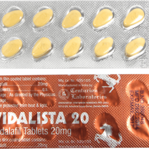 Vidalista 20 mg Tadalafil tablets